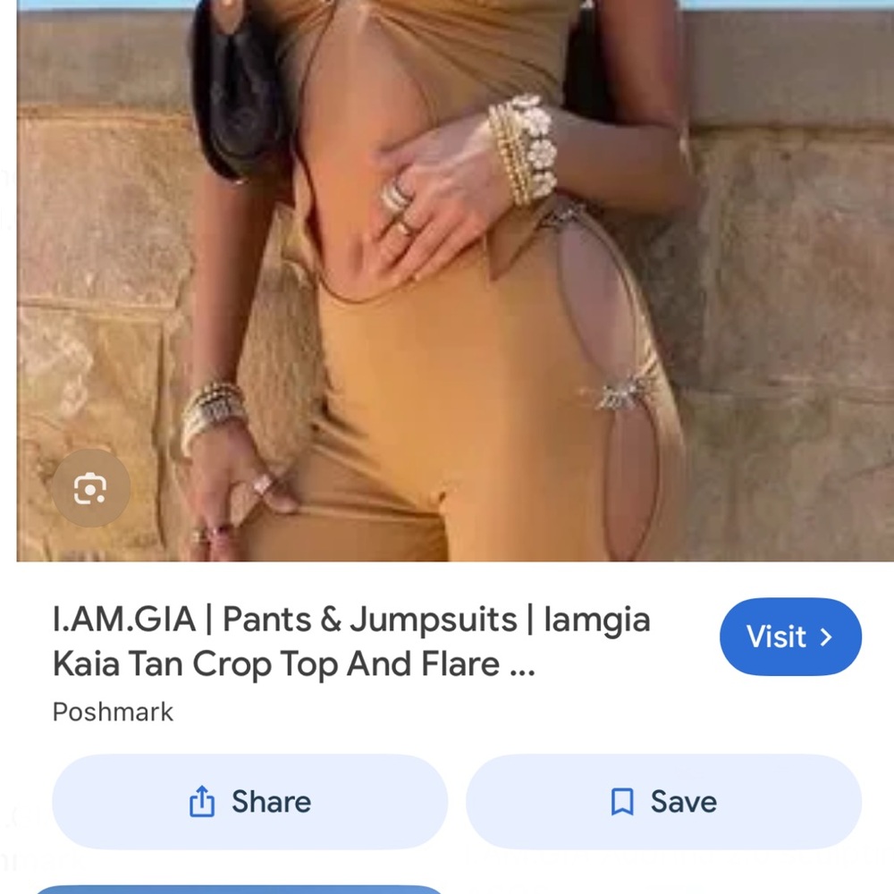 I.AM.GIA Kaia Tan Cutout Pants